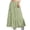 Green, variant on Wdgfv Maxi Skirts for Women Ruffle Hem A Line Long Skirts Elastic Waist Elegant Tiered Layer Boho Long Dress