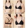 thumbnail image 5 of Womens Triangle Bra for Small Bust Seamless Wireless Bralette Comforty Everyday T shirt Bra, 5 of 8