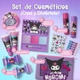 thumbnail image 4 of Kit de Belleza Kuromi con Brillo Labial, Clips y Espejo, Ideal para Juego de Maquillaje Infantil - MAKEUPERÍA, 4 of 5