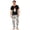 Style 97, variant on Family Matching Halloween Pajamas Set Skull Witch Hat Crew Neck Funny Pajamas Ghost Spider Web Horror Wide Leg Loungewear, Women:S