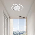 thumbnail image 4 of Flush LED Ceiling Light 24W Modern Rectangle 3000K Aluminium Flush Mount Light Fixture Warm Lighting 110-265V For Bedroom Kitchen Living Room, 4 of 8