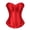 Red, variant on Corsets for Women Overbust Bustier Wedding Lace Up Boned Plus Size Bodyshaper Costume Top Black XS