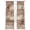 Brown Red, variant on Country Star Brown Sheer Curtains 96 Inch Length 2 Panels Set Window Treatments, Farmhouse Vintage Plants Wooden Rod Pocket Semi Curtains for Living Room/Bedroom/Kitchen Décor, 104"W x 96"L
