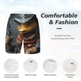 thumbnail image 5 of Lsque Mens Swim Trunks Western Cowboy Duck Pattern - Bathing Suit Compression Liner - Beach Swim Shorts Swimwear - (S-3XL) - Stretch Quick Dry -Large, 5 of 9