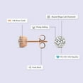 thumbnail image 2 of Diamond Stud Earring | 4 Carat IGI Certified Round Shape Lab Grown Diamond Stud | 18K Rose Gold | Circa Lab Diamond Stud Earrings | Prong Setting | FG-VS1-VS2 Quality | Friendly Diamonds, 2 of 6