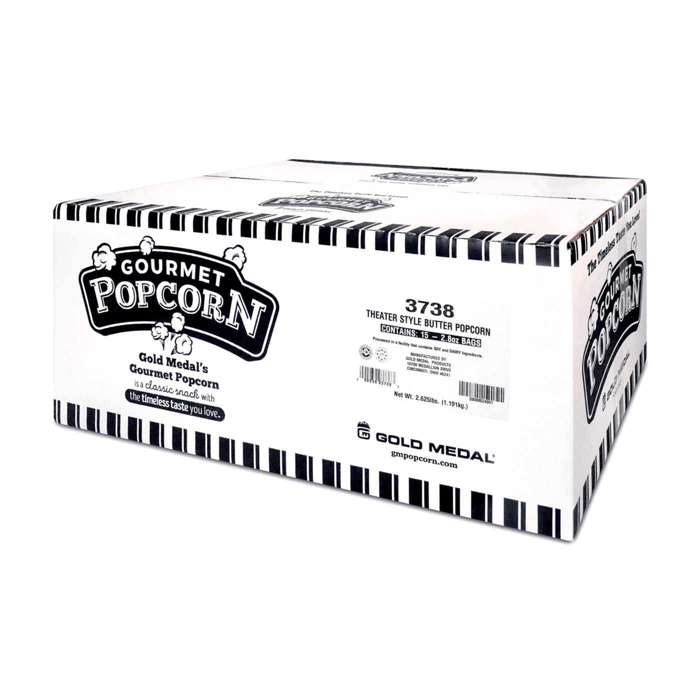 Gold Medal Movie Theatre Popcorn Gourmet Popcorn, 2.8 Ounce (Pack of 15)