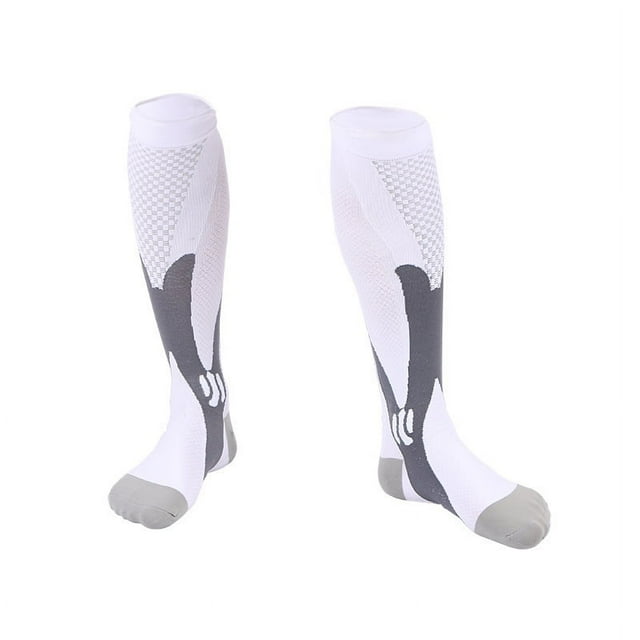 par de calcetines de compresión, 20-30 Mmhg Calcetines de compresión deportivos médicos Hombres Enfermera Embarazo Edema Venas varicosas Ormromra HMYH087-4