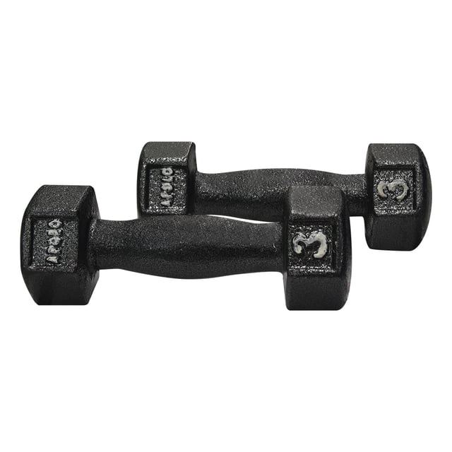 Mancuernas De Hierro Fundido 6 Kg. (3Kg C/U) Gim Sports Manh