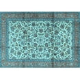 thumbnail image 1 of Ahgly Company Indoor Rectangle Persian Light Blue Traditional Area Rugs, 7' x 9', 1 of 4