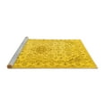 thumbnail image 2 of Ahgly Company Machine Washable Indoor Rectangle Abstract Yellow Contemporary Area Rugs, 4' x 6', 2 of 4