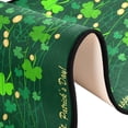 thumbnail image 6 of Dreamtimes Clovers St Patrick's Day Hallway Runner Rug 2'x6' Kitchen Rug with Rubber Backing Golden Coins Non Slip Entryway Rug Runner Washable Soft Area Rug for Hallway Bedroom Kitchen Decor, 6 of 6