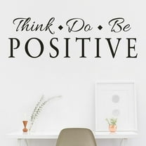 Openpig Think, do, be Positive Removable Vinyl Wall Art Inspirational Encouragement Poetry Quotes and Saying Home Decor Decal Sticker