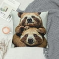 thumbnail image 2 of ONETECH Sloth Stack Throw Pillow Covers Cozy Soft Pillow Cases Modern Home Decor Couch Cushion Case Square Pillowcases for Couch Sofa Bed Living Room, 2 of 5