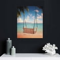 thumbnail image 4 of Nawypu  Beach Swing Relaxing Shore View Canvas Wall Art, 4 of 4