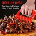thumbnail image 3 of Kaluns Meat Claws Meat Shredder Tool – Chicken Shredder BBQ Accessories for Pulled Pork, Beef & Grilling – Durable, Heat Resistant, BPA-Free – Red, 3 of 7