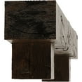 thumbnail image 4 of Ekena Millwork 8"H x 8"D x 60"W Hand Hewn Faux Wood Fireplace Mantel Kit w/ Alamo Corbels, Premium Aged, 4 of 12