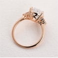 thumbnail image 4 of Cora jewellery 3CT Pear Cut Moissanite Engagement Ring For Women, 10K Rose Gold, 4 of 5