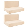 thumbnail image 2 of AMLESO 4Pcs Camper Cushion Covers RV Seat Covers Comfort Breathable Bench Covers RV Stretch Sofa Seat Slipcovers Furniture Protector Beige, 2 of 10