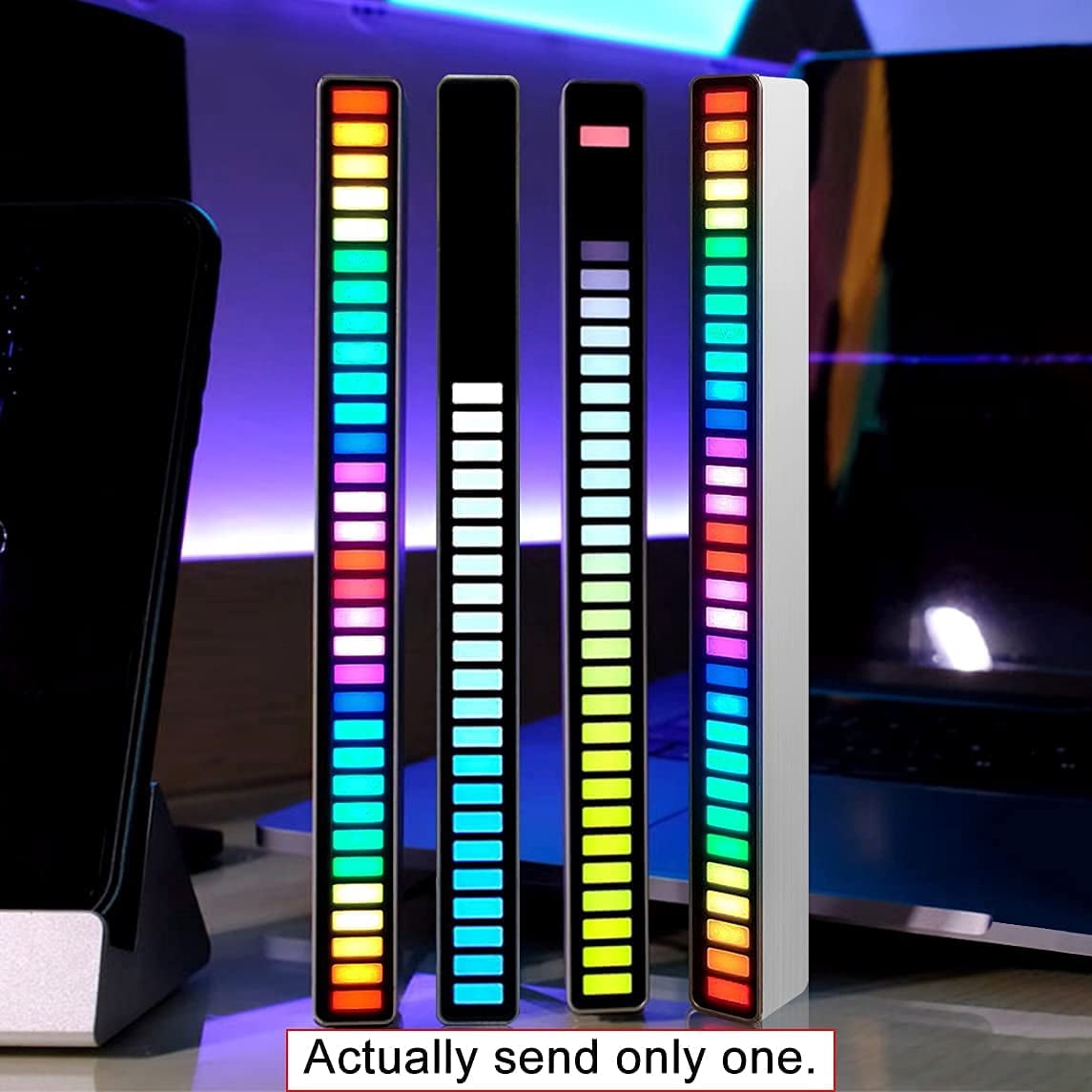 RGB Voice-Activated Rhythm Light, Car Music Level Light, Voice-Activated Mood Light