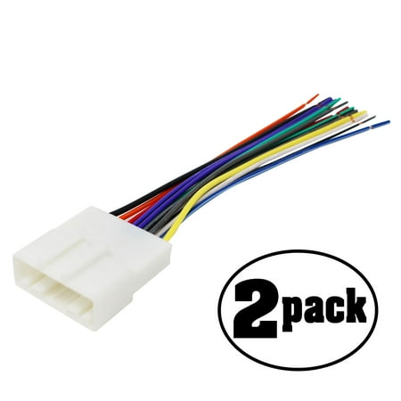 2-Pack Replacement Radio Wiring Harness for 2013 Subaru ... car stereo wiring subaru imprezza 