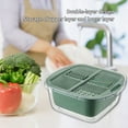 thumbnail image 4 of Amzcrzy Home Tool Vegetable Basket - Vegetable Basket with Cutting Tools Strain Wash and Vegetables Fruit Multi Function Kitchen Vegetable Washing Basket Dorm Room Essentials Kitchen Appliances, 4 of 6