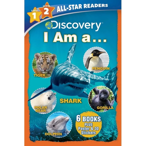 Discovery All-Star Readers Discovery Leveled Readers: I Am A... Level 1, Level 2: 6 Books Plus Poster & 30 Stickers, (Hardcover)