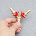 NUTEDOM Hose Barb Y Shaped 3 Way Gas Pipe Connector with Clamps NUTEDOM Hose Barb Y Shaped 3 Way Gas Pipe Connector with Clamps