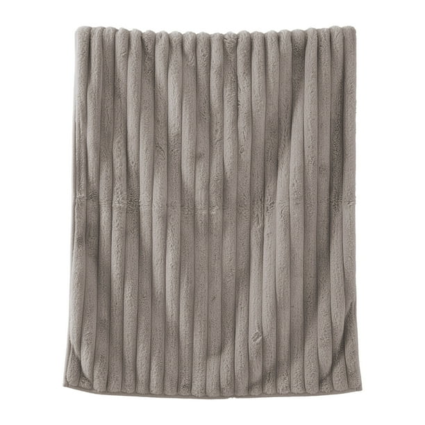 Mantas Suaves Y Tira Doble Capa Raschel Manta 70x100cm, Mantas Gruesas para el Invierno para la Cama Sofá Azul Rosa Blanco Café Gris Caqui