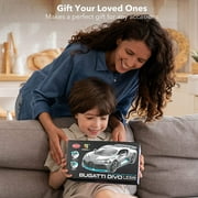 MIEBELY Remote Car, 1/16 Scale Bugatti Divo RC Car High Speed 12Km/h, 2.4Ghz Licensed Model Car with Led Light Racing Hobby Toy Car for Adults Boys Girls Age 6+ Years Gift