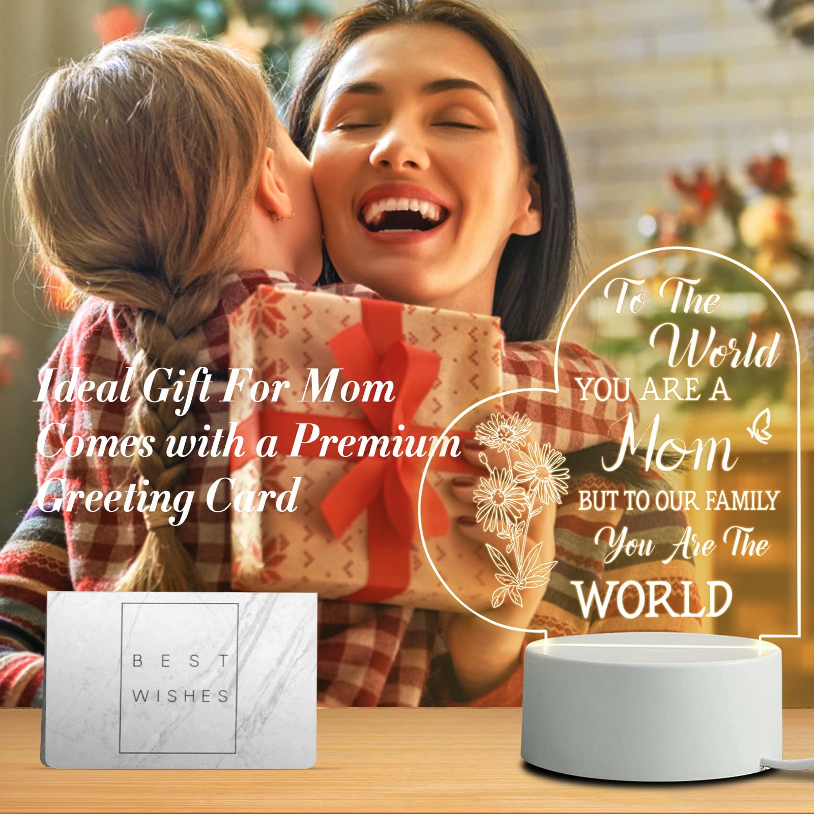 Pandasch Christmas Gifts for Mom, Mom Birthday Gifts from Daughter Son,  Engraved Mom Night Lights US…See more Pandasch Christmas Gifts for Mom, Mom