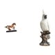 thumbnail image 1 of Figura de caballo,Figura coleccionable de caballo en miniatura,Adorno de caballo de resina,estatua de animal,decoración para el hogar,Figura de escritorio,Figura de loro para, 1 of 8