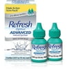 Refresh Optive Advanced Lubricant Eye Drops For Dry Eyes, 0.33 Fl Oz Sterile (6 Count)