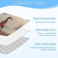 thumbnail image 4 of Ironing Mat Portable Ironing Blanket for Table Top Travel Ironing Pad for Washer Dryer 27.6" x 47.2" Oil Painting Of Giraffe, 4 of 6