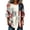 AB425 Beige, variant on Women 3/4 Sleeve Star Striped Floral Print Patriotic Graphic Shirts Retro Fashion Crew Neck Button Tops Ladies Fourth Of July Celebration USA Tee Shirts Blue Size M