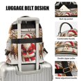 thumbnail image 4 of JIALIOU Mini Backpack Purse for Women Quilted Casual Daypack Small Travel Shoulder Bag, Christmas Santa Claus with Deers, 4 of 7