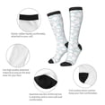 thumbnail image 5 of Fotbe Rabbit And Star print Women's Men's Novelty Crew Socks Cotton Socks Knee High Socks for Walking,Running,Nurses,Pregnancy, 5 of 8