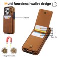 thumbnail image 2 of Allytechgroup Wallet Case for iPhone 16 Pro Max with Credit Card Slot, RFID Blocking PU Leather Flip Case with Lanyard & Kickstand Shockproof and Anti-Scratch Bumper for Women Girls, Brown, 2 of 6