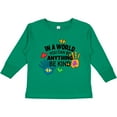 thumbnail image 3 of Inktastic In a World You Can Be Anything Be Kind Autism Awareness Boys or Girls Long Sleeve Toddler T-Shirt, 3 of 5