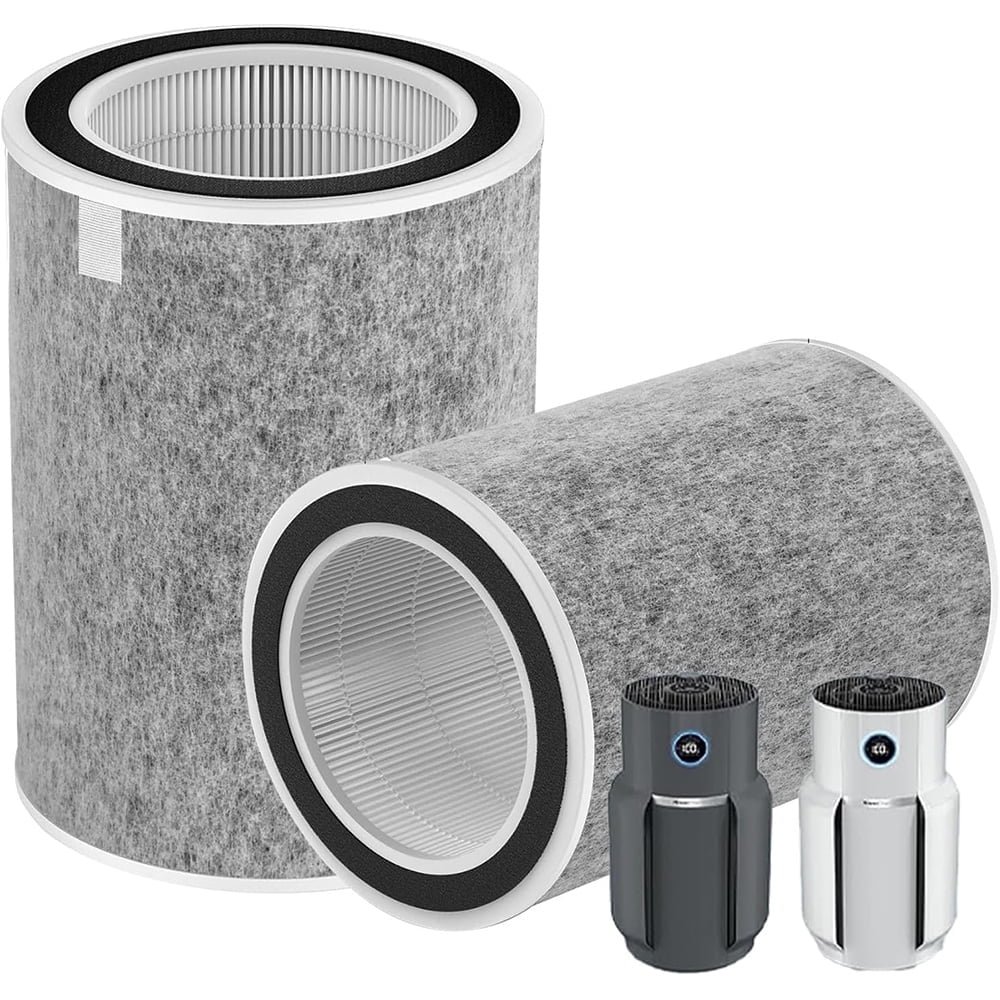 Filtro Di Ricambio Leemone Per Purificatore D'Aria Shark HP202, HC502 - Filtro HEPA H13 3 In 1 Con 2 Prefiltri Extra E Spazzola - 4