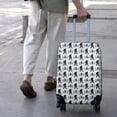 thumbnail image 3 of White Bigfoot and Pine Tree Pattern Luggage Cover Fashion Suitcase Cover Baggage Covers Fit 25-28 Inch Luggage (Go Travel), 3 of 5