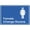 Warning Sign 2, variant on Pedestrians Left Reflective Aluminum Sign - 8"x12", UV Protected, Waterproof, 4 Pre-Drilled Holes - Crosswalk, Street, Intersection, Pedestrian Zone