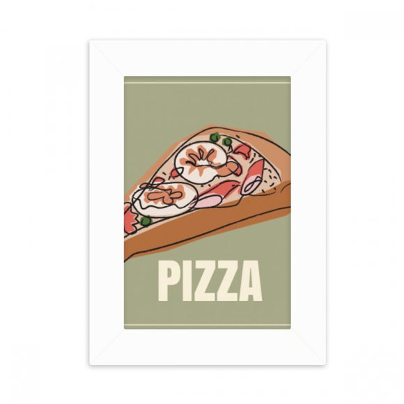 Slice Of Pizza Italy Sea Foods Desktop Photo Frame Picture Display Decoration Art Painting