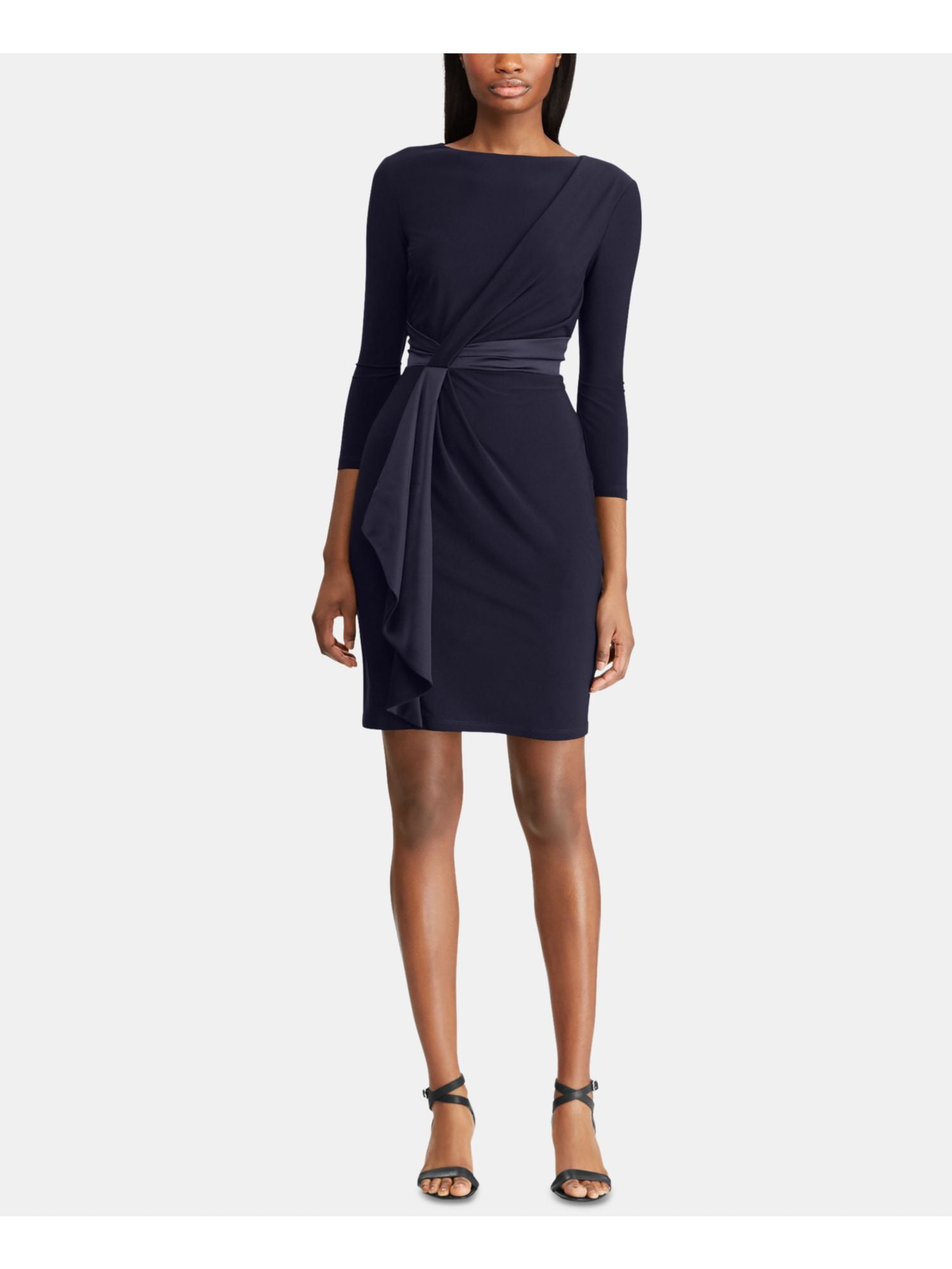 navy work dress