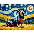 thumbnail image 4 of Stephen Chambers 24x20 Black Modern Wood Framed Wall Art Titled - Dachshund 6, 4 of 6