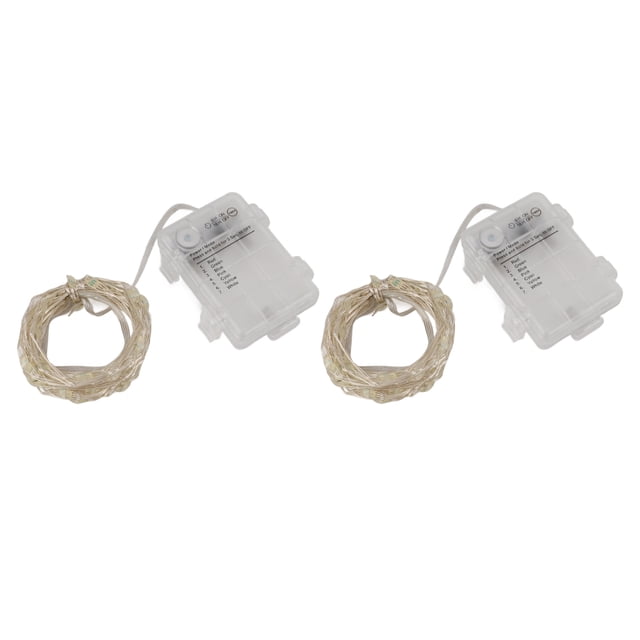 Guirnalda de luces centelleantes ANGGREK 50 luces 2 piezas 5 m 16 colores para Navidad