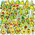 thumbnail image 1 of Paquete de pegatinas con forma de aguacate lindo, 50 unidades, impermeables para niños y adultos, 1 of 2
