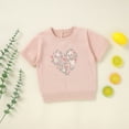 thumbnail image 4 of EnJoCho Children's Trendy Tees Baby Boys Girls Short Sleeve Pullover Sweater Cotton Knit Sweaters Tops Shirt Casual Trendy Tee Tops, 4 of 9