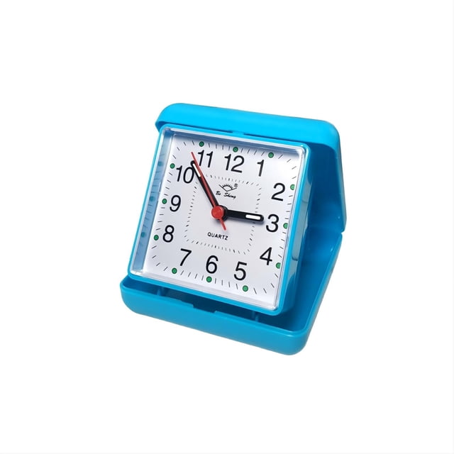 Wall Clock Portable Box Alarm Clock Compact Travel Clock with Loud Alarm for Bedside & Desk Clock,Silent Clock,Alarm Clock,Analog Clock,Digital Clock,Decorative Clock,Home Office Clock Easter Decor E