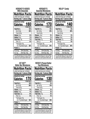 Hershey Assorted Chocolate Flavored, Christmas, Candy Bulk Bag, 180 ct.