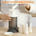 thumbnail image 6 of Household Manual Sausage Stuffer Machine, Plastic Vertical Homemade Sausage Makers with 4 Stuffing Nozzles, Fast Meat Filler Funnel Tubes Filling Tool for Household Kitchen Use(Green), 6 of 9